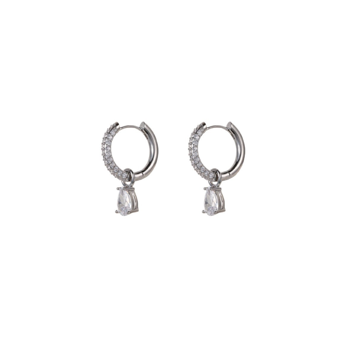 Wholesale light luxury zircon earrings with diamond-studded
