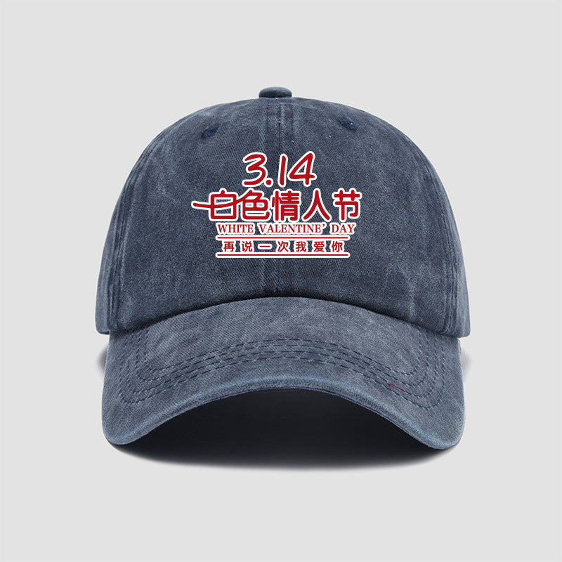 Wholesale March 14th White Day Say I Love You Again Hat Baseball Cap
