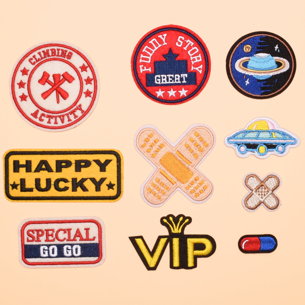 Wholesale Cartoon Embroidered Cloth Patches For Clothing 10 Styles Sew On Labels DIY Fashion Accessory For Everyday And Resale