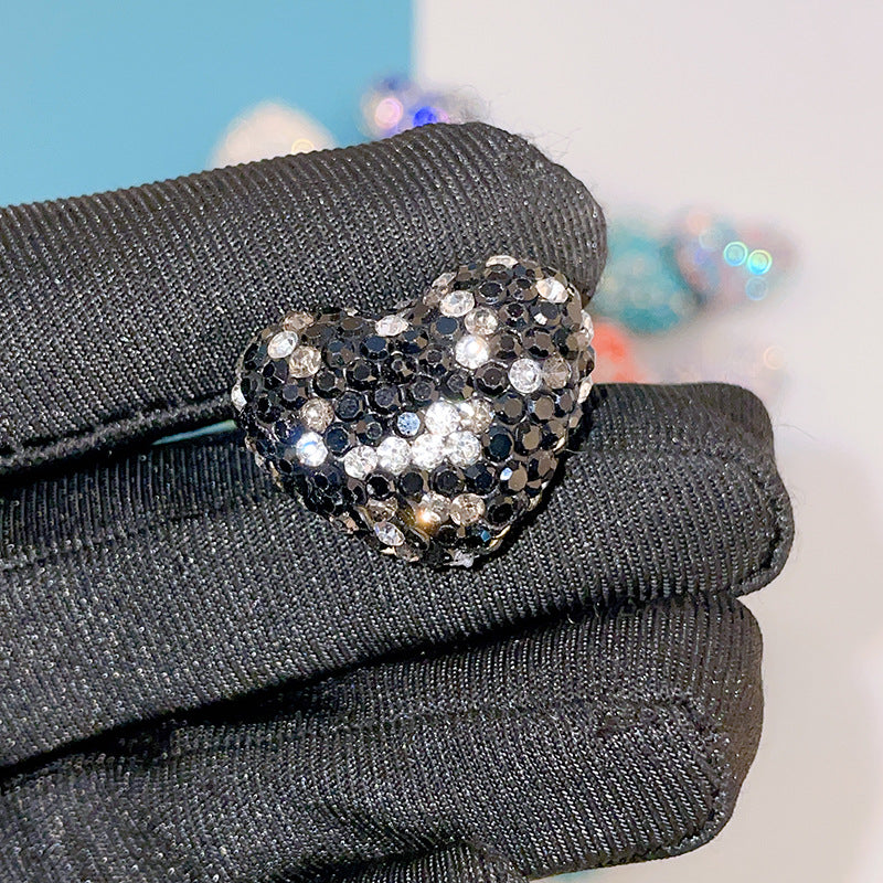 Wholesale Christmas Heart Shaped Colorful Clay Beads