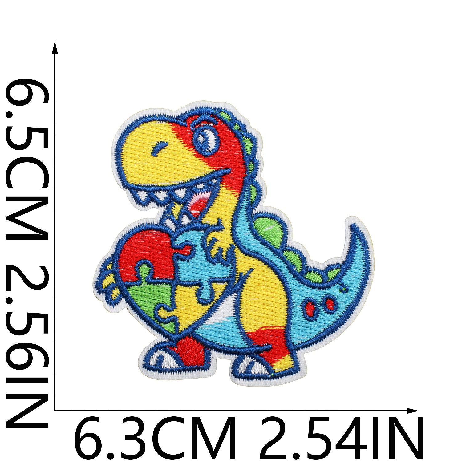 Wholesale Trendy Autism Awareness Embroidered Iron On Patches Butterfly Heart Design Clothing Accessory