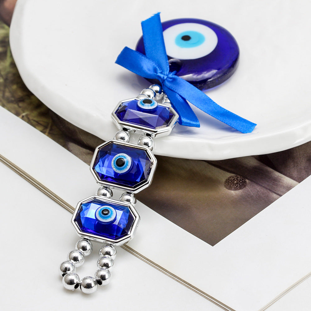 Llaveros de pavo real de vidrio al por mayor