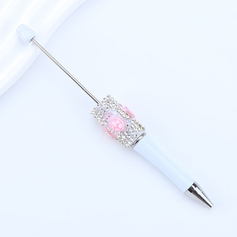 Wholesale Sugar set with diamonds  small turtle  crushed diamonds  beadable pens