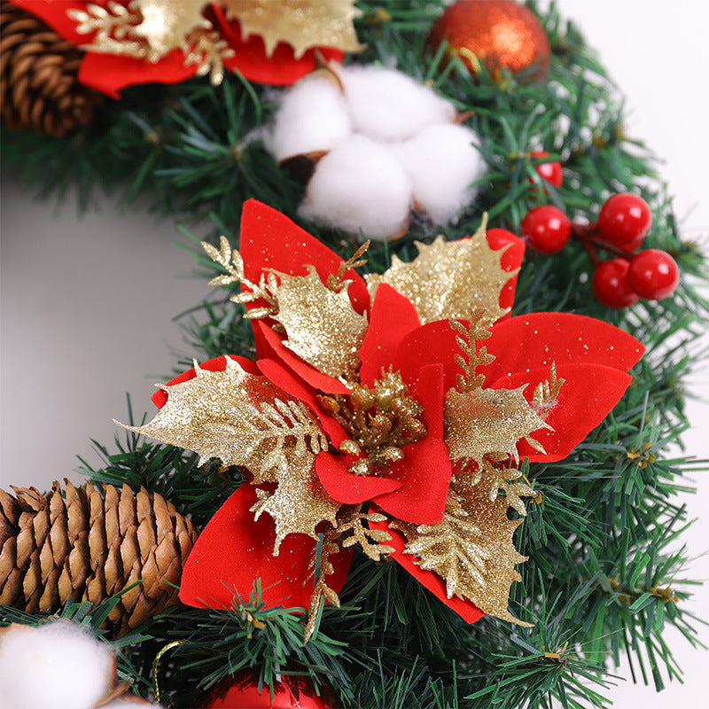 Wholesale PVC Christmas Wreath and Rattan Decoration