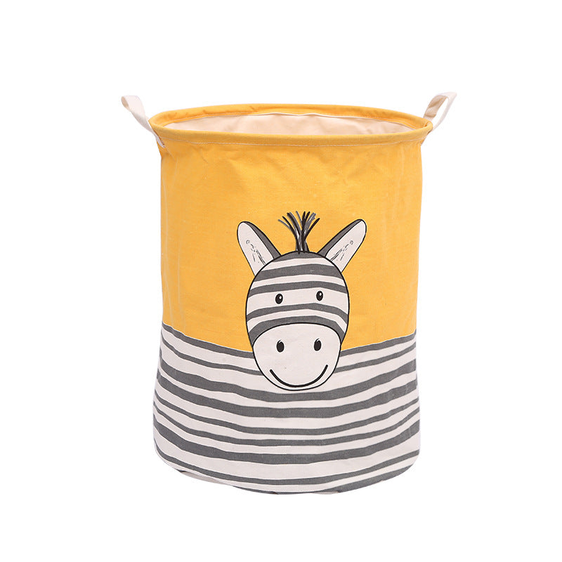 Wholesale Canvas Circular Foldable Storage Basket