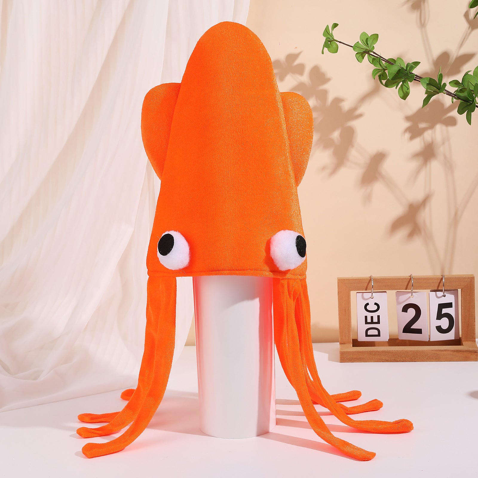 Wholesale Four-color Velvet Squid  Octopus Hat Decorations