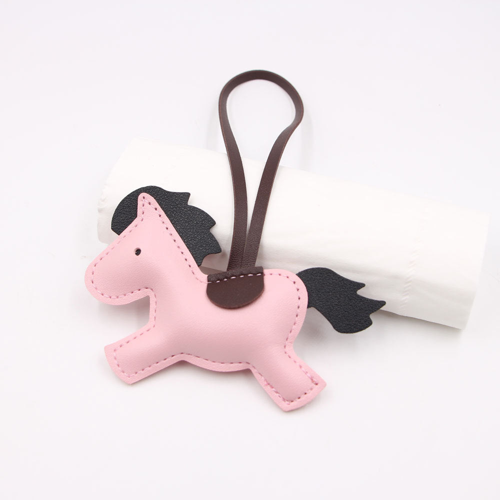 Wholesale Red Artificial Leather Pony Bag Charm Trendy Fashion Accessory For Bags Keys Boutique Resale Gift