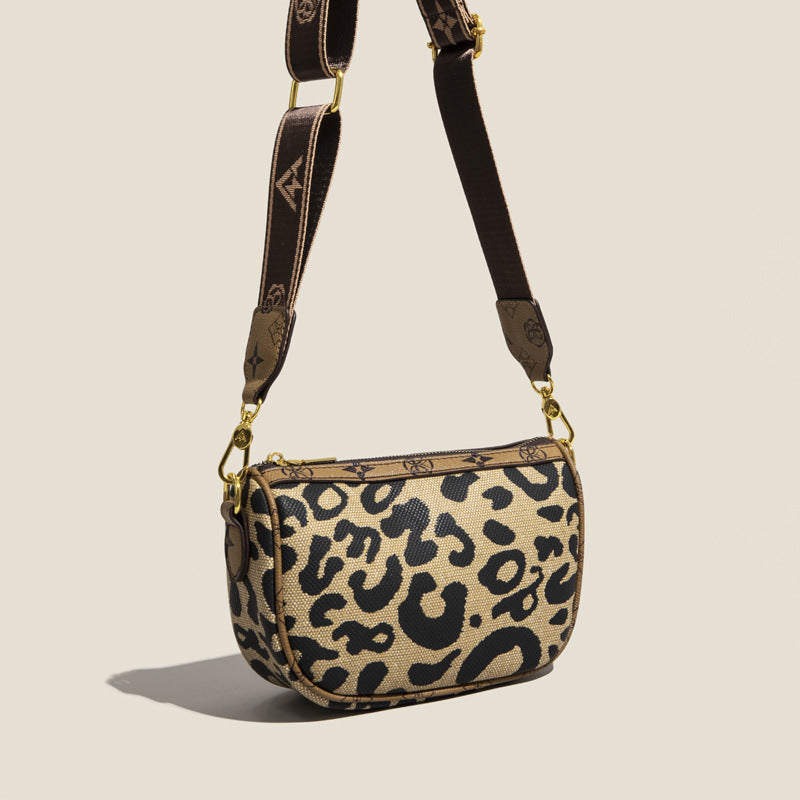 Bolsa de mensajero de leopardo de Pu al por mayor