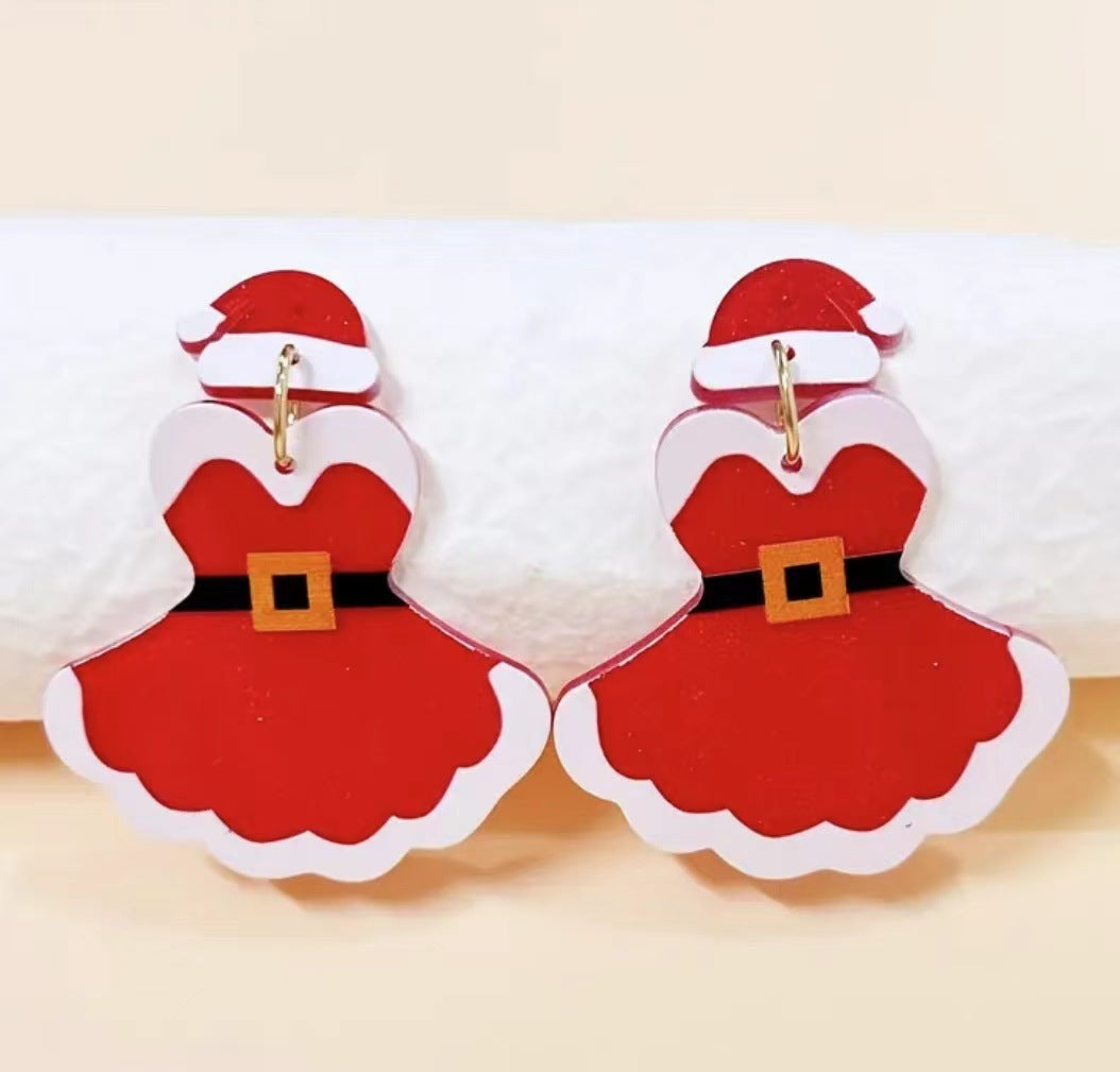 Wholesale Christmas Party Christmas Eve Ball Fashionable Earrings