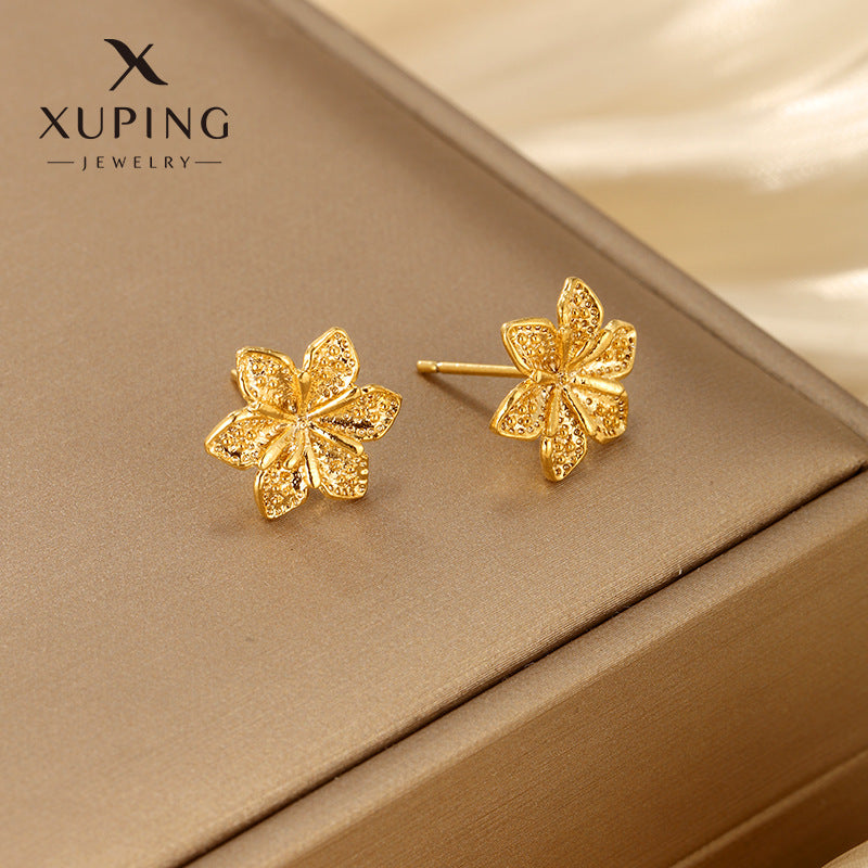 Wholesale Fairy Style Plants Flowers Vintage Simple Style Design Earstuds