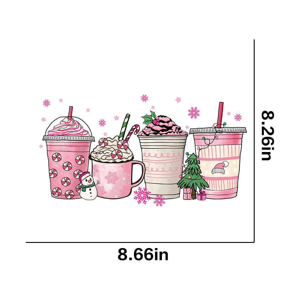 Wholesale 10pcs/pack Christmas Stickers Hot-Selling Christmas Transfer Stickers