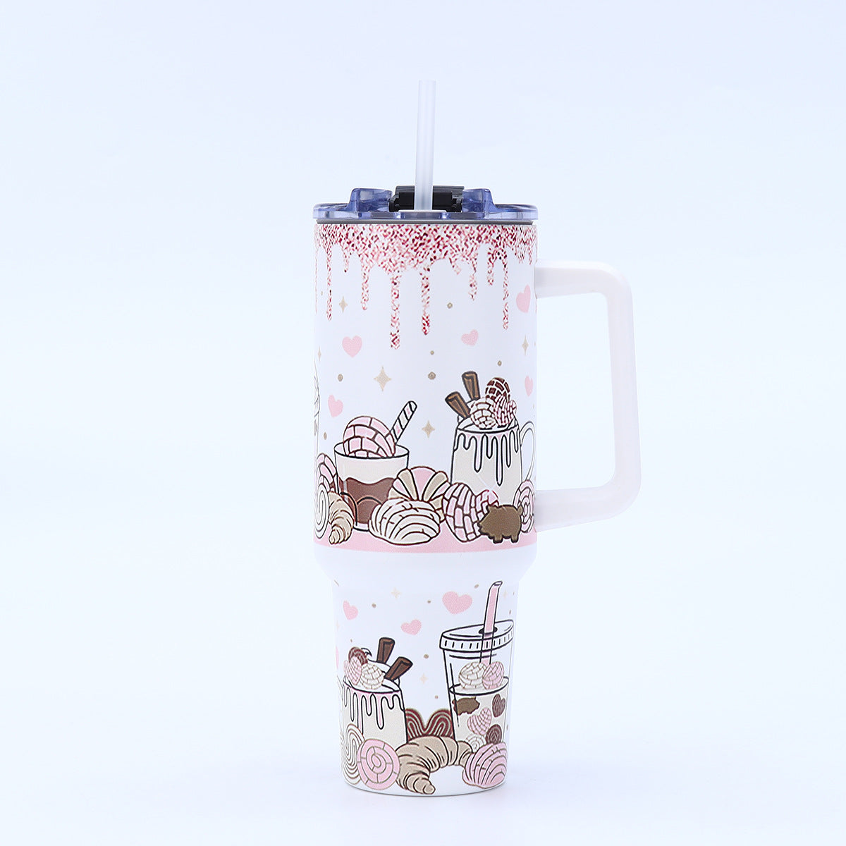 Wholesale Tumbler Large Capacity Cartoon Ice Cup Stainless Steel Outdoor 40oz Thermos Cup