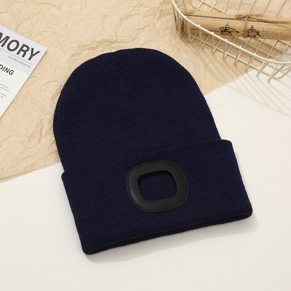 Wholesale Outdoor Windproof Earmuffs Night Riding Light Knitted Hat