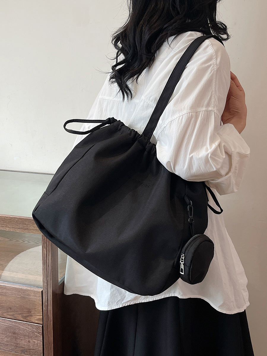 Wholesale Women's shoulder tote bag nylon handbag large capacity retro bag