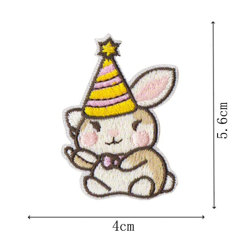 Wholesale Cartoon Cute Rabbit Embroidery DIY Patches