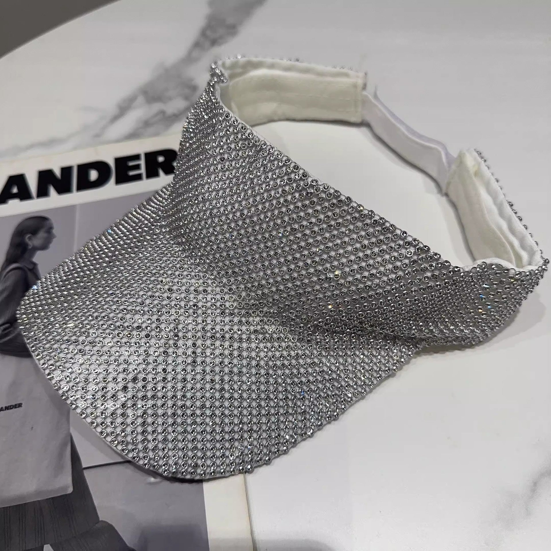 Wholesale Fashion Hollow Top Rhinestone-embellished Versatile Baseball Cap