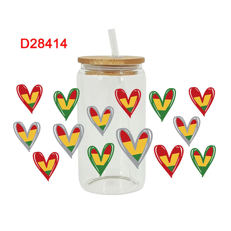 Wholesale Black History 16oz Cup UV DTF Wraps