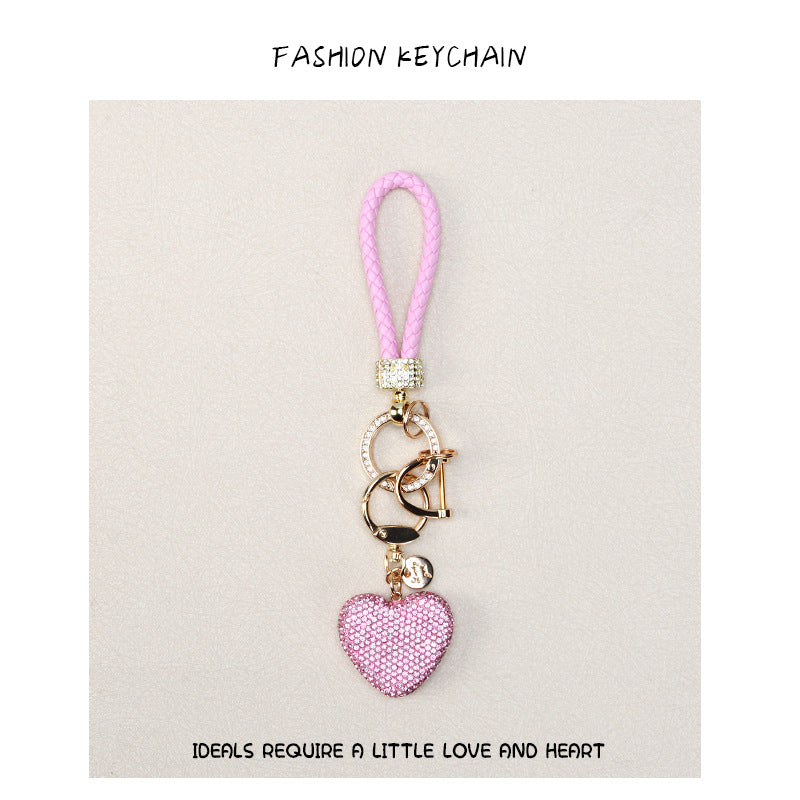 Wholesale Diamond Heart Keychain