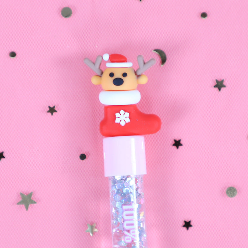 Wholesale Christmas Small Animal Quicksand Plastic Gel Pen