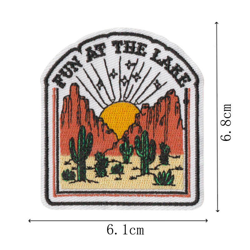 Wholesale Trendy Embroidered Fabric Patches Set Of 16 DIY Sew On Appliques For Clothing Towels Lightning Diamond Designs Everyday Accessory