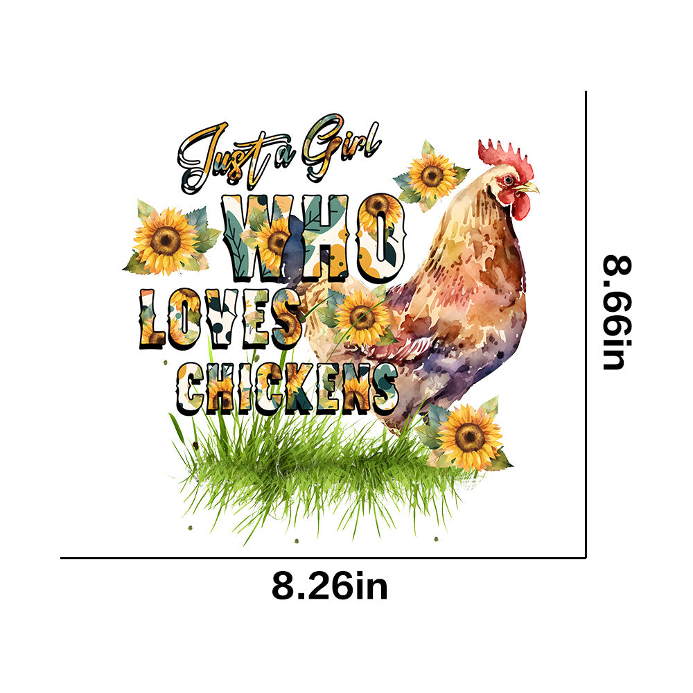 Wholesale Farm animals chickens pigs flowers UV DTF Ready to Press Transfers Wraps