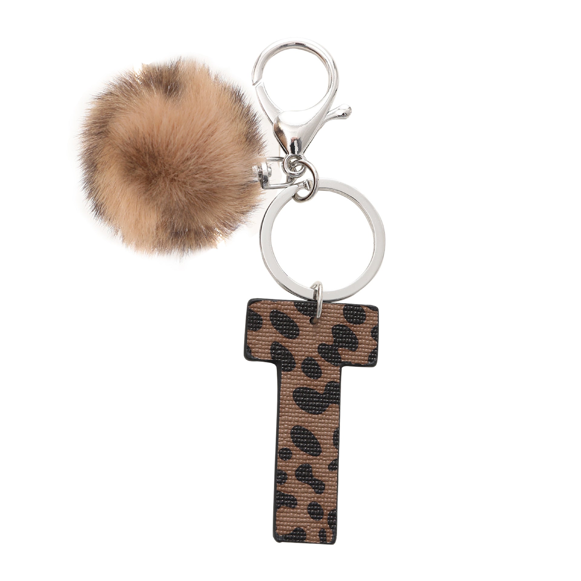 Wholesale Western Cowboy Leopard Leather Keychains
