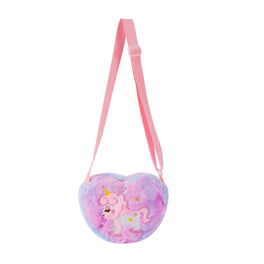 Wholesale Cartoon Unicorn Plush Shoulder Bag