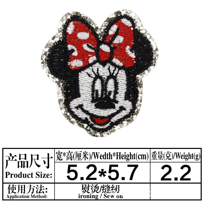 Wholesale 13 Styles Cartoon Cloth Patches Decorative Twill Sew On Appliques For Bags Clothing Hats Fashion Resale Accessory MysteryZone