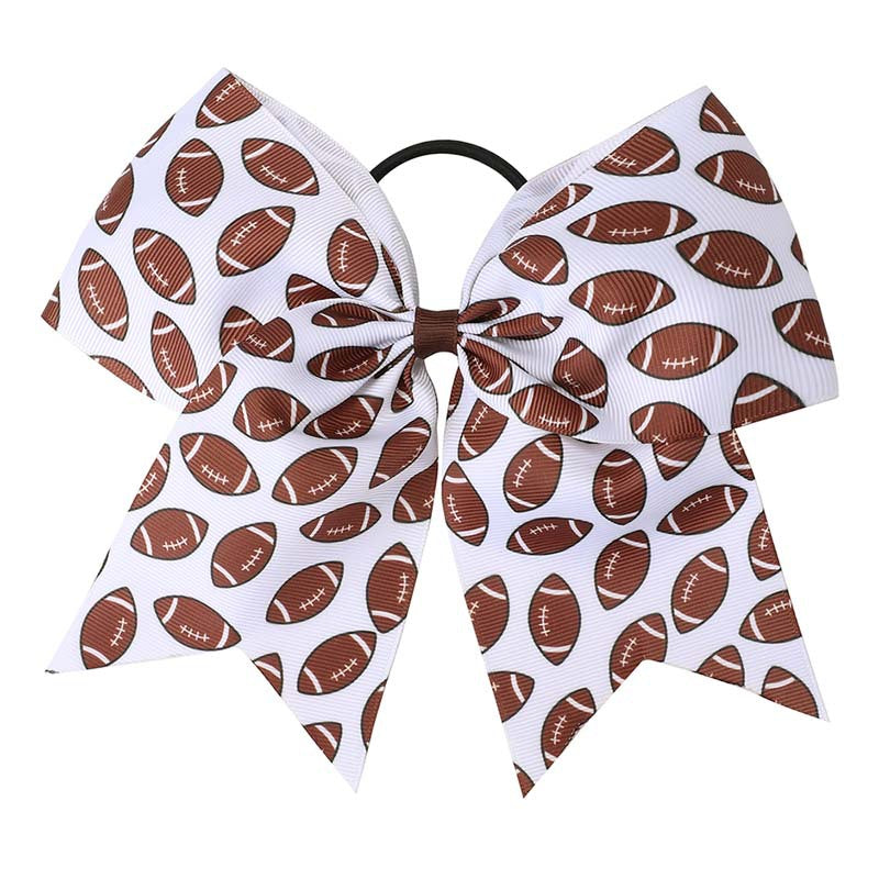 Wholesale World Cup fans children' s dovetail bow hair band Football Pattern