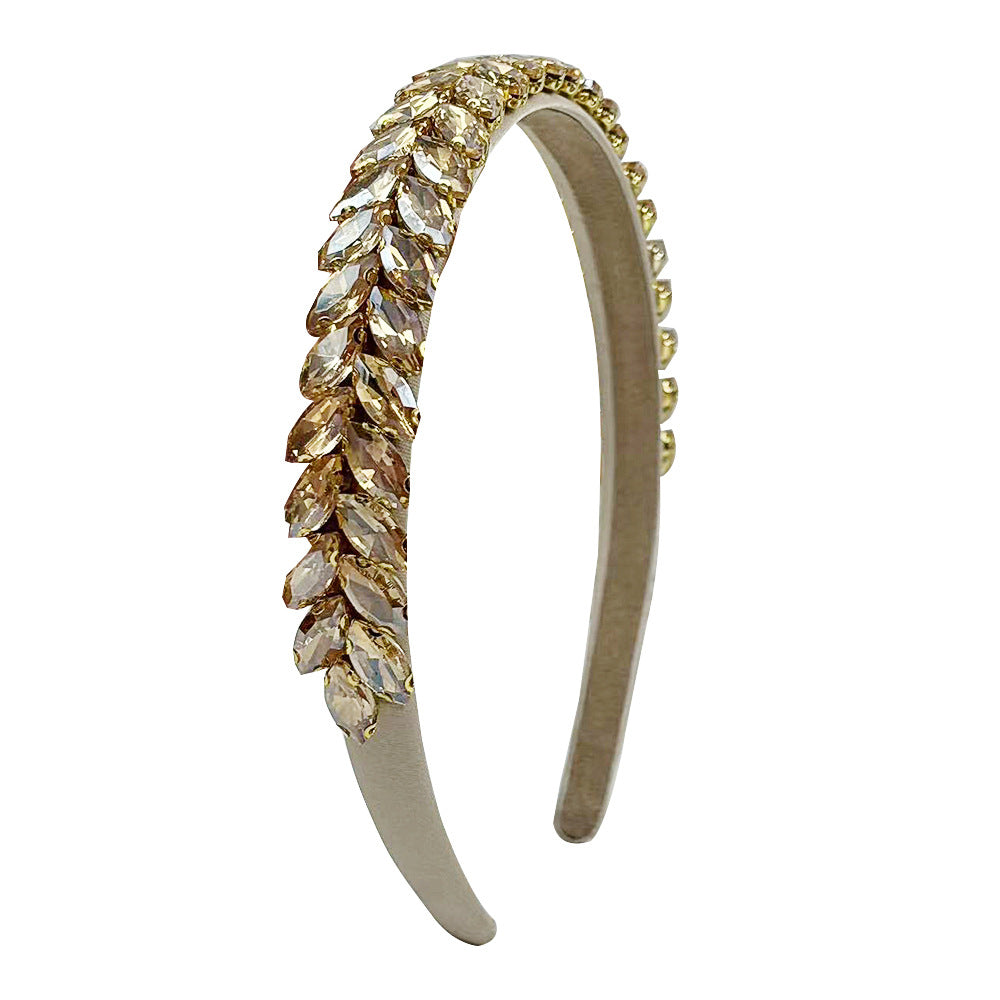 Wholesale Rhinestone Headband Baroque High-grade Headband Heavy Industry High-grade Diamond Headband Super Flash Hair Accessories