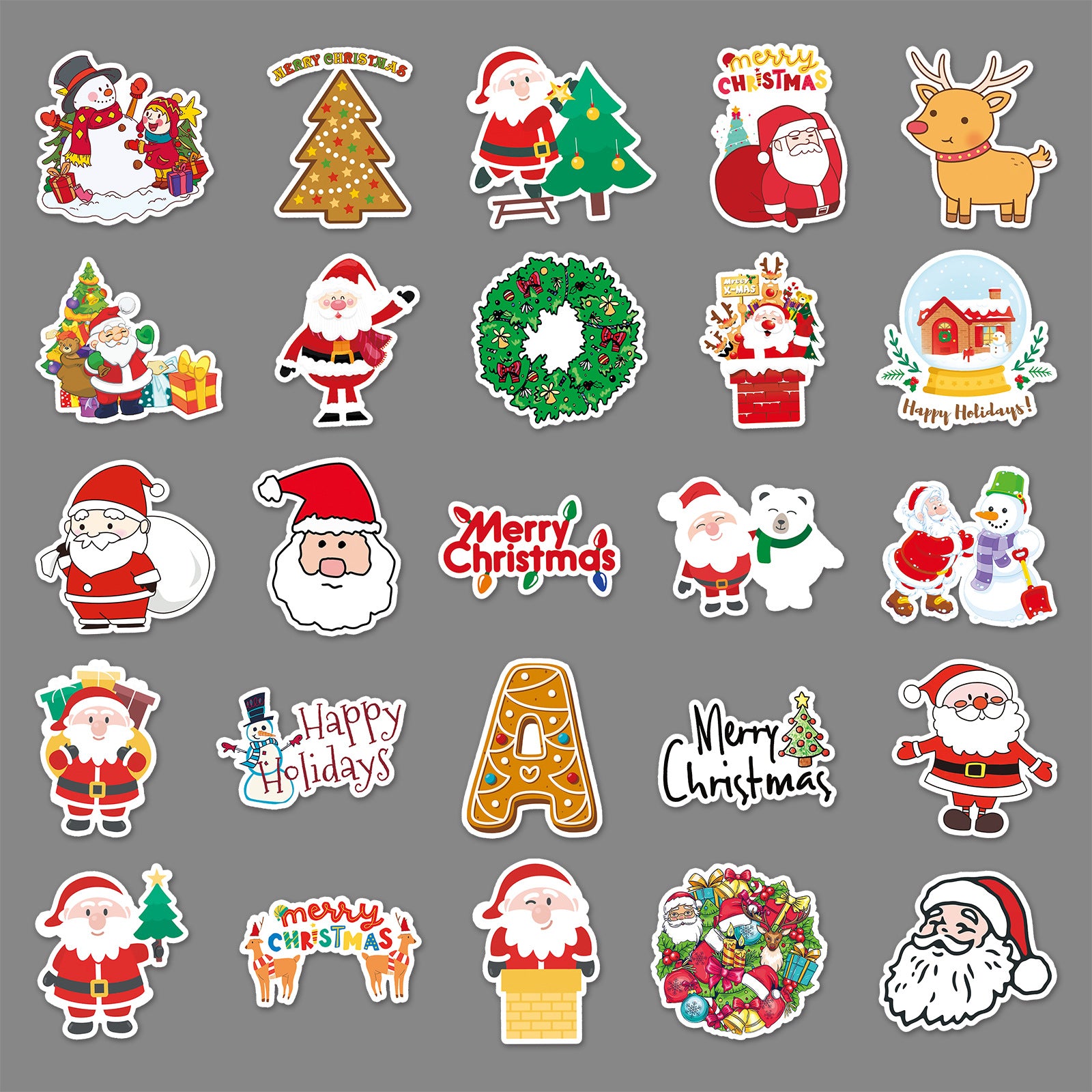 Wholesale 50pcs/ pack Christmas Graffiti Stickers