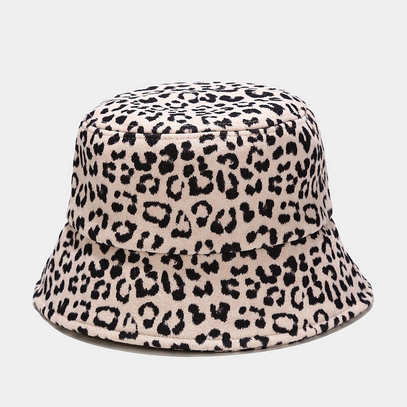 Wholesale 2023 Autumn and Winter New Thickened Wool Cow Pattern Leopard Pattern Zebra Pattern Fisherman Hat