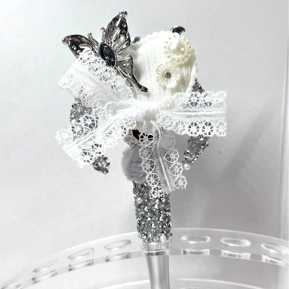 Wholesale Heavy Industry Dark Style Bow Moon Bead Pen DIY Accessories Beads