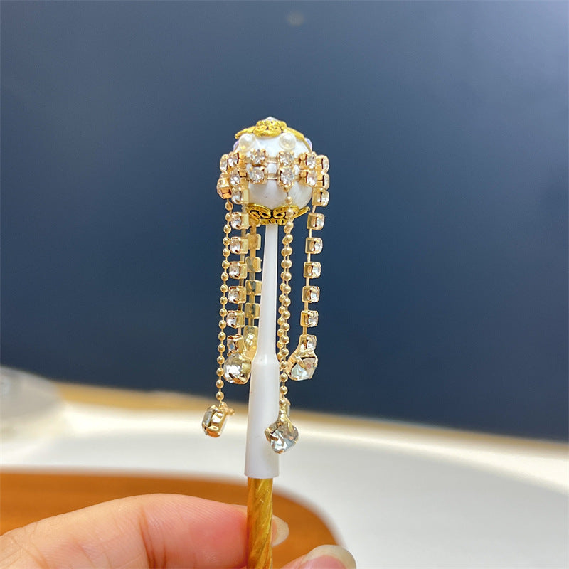 Wholesale Rhinestone Tassel Alloy Loose Beads