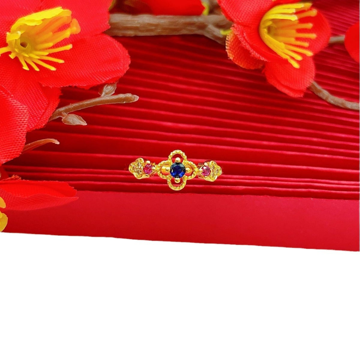 Wholesale Flowing Color Gemstone Ring