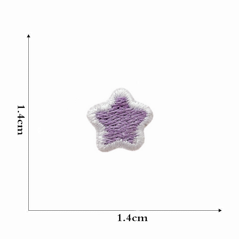 Wholesale Cute cartoon rainbow five-pointed star embroidery DIY patches