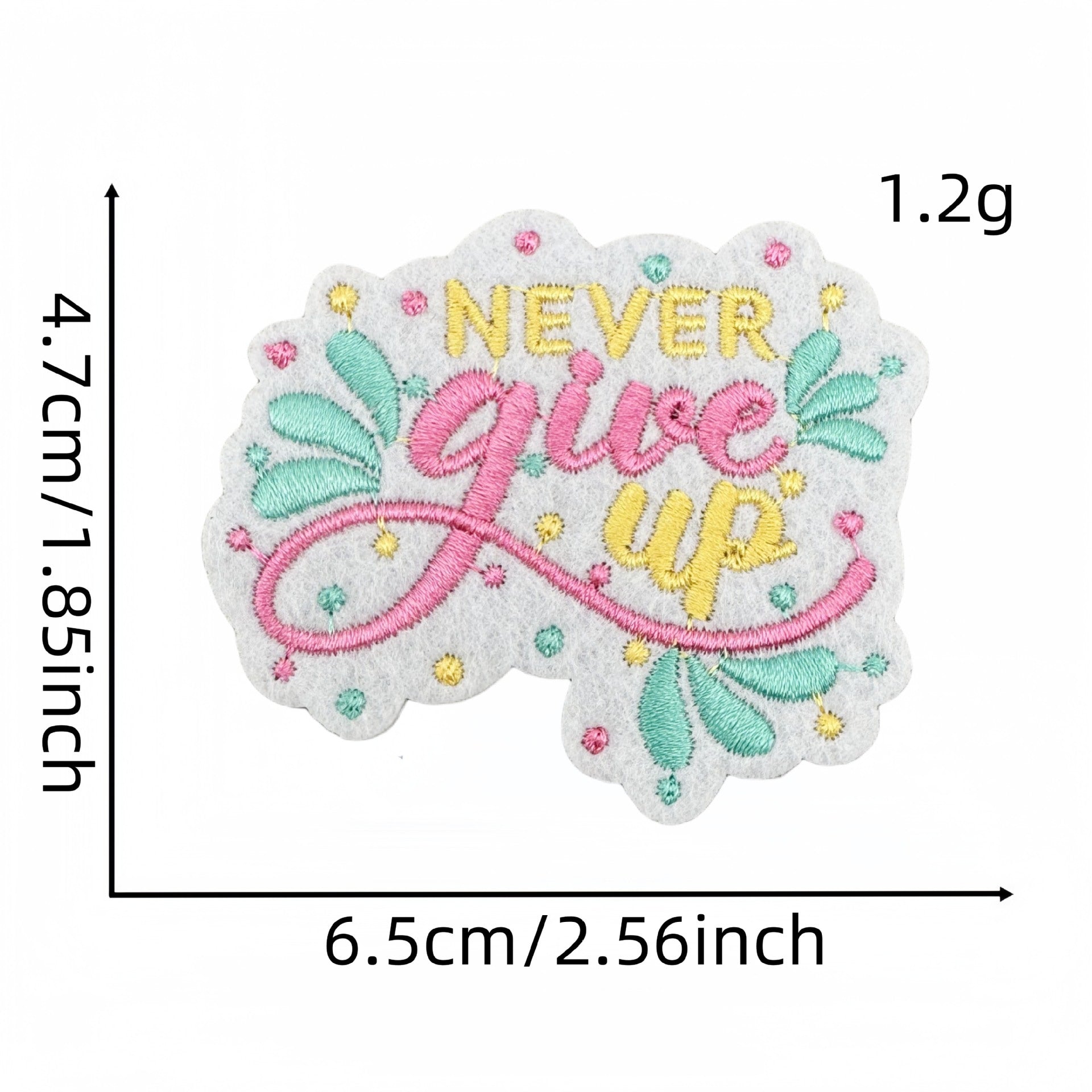 Wholesale Colorful English Letter Embroidered Iron On Patch Stylish Backpack Travel Decoration Gift