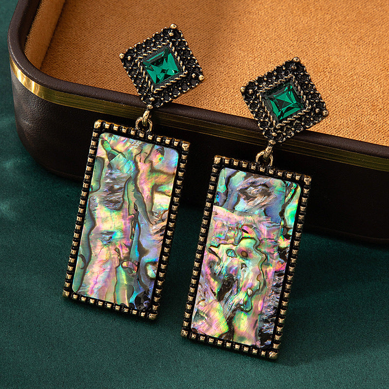 Wholesale Colorful Natural Abalone Shell Earrings