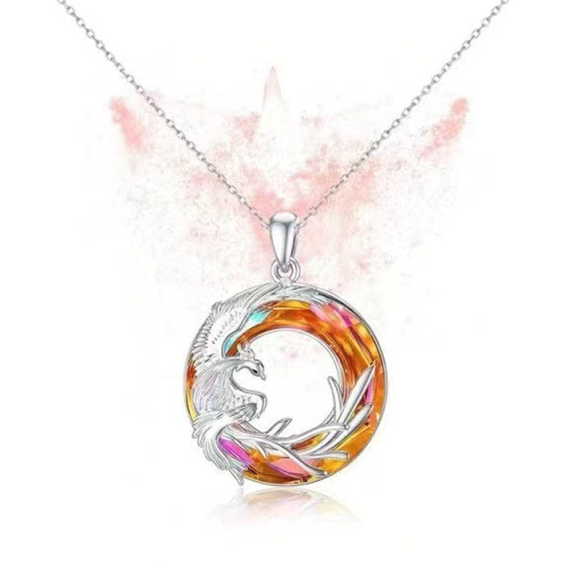 Wholesale Fashion Personality Fire of Life Rebirth Phoenix Pendant Necklaces
