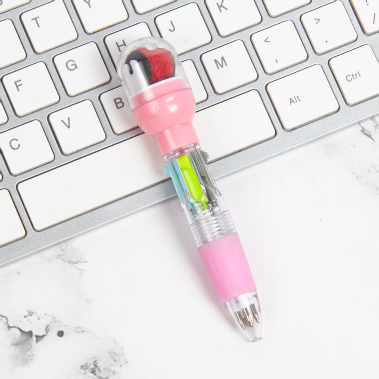 Wholesale 2pcs Creative Mini Roller Seal Short Four Color Pen