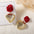 Wholesale Valentine's Day Advanced Design Sense Three-dimensional Rose CCB Multi-style Love Light Luxury Earrings