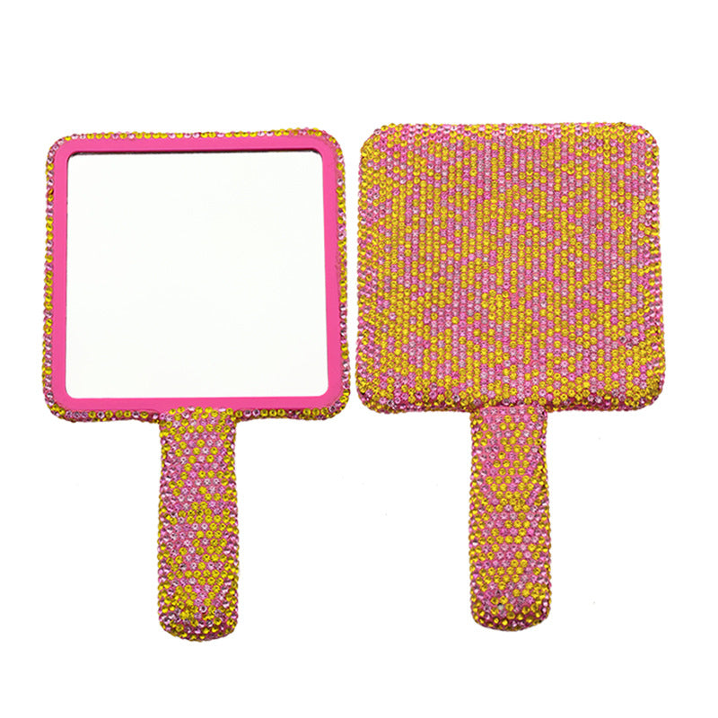 Wholesale of Valentine's Day Ceramic Clay with Diamond Handle Mirrors