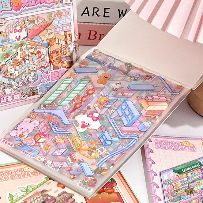 Wholesa 3D three-dimensional  stickers children' s DIY handmade