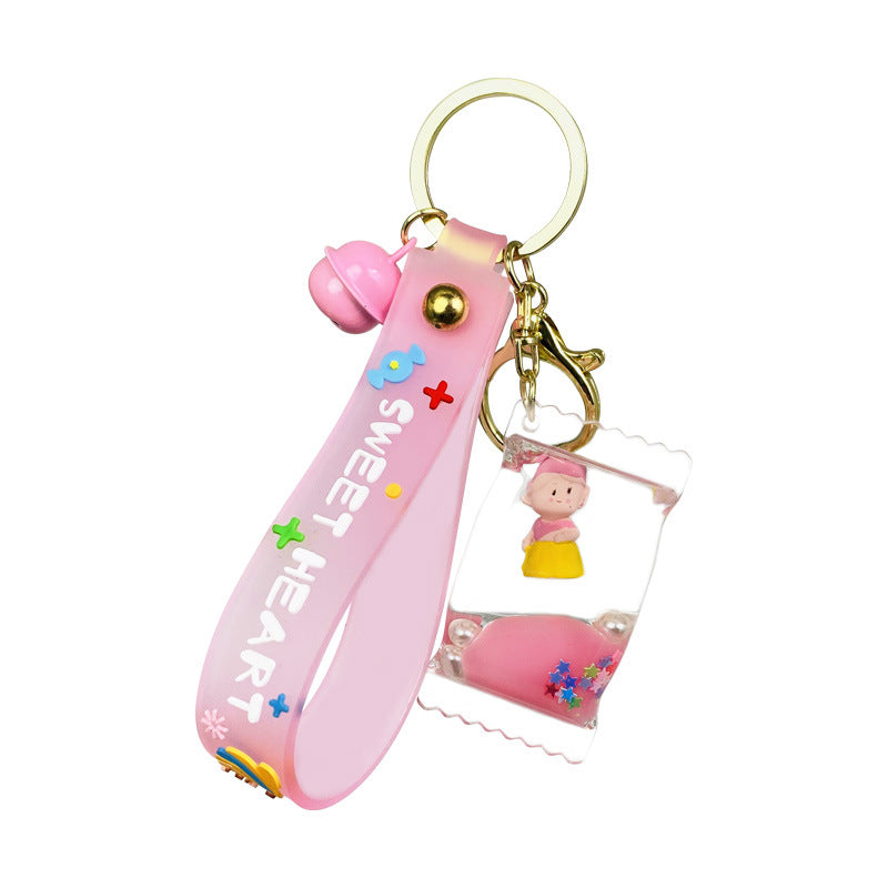 Llavero de botella de flotador acrílico acrílico al por mayor