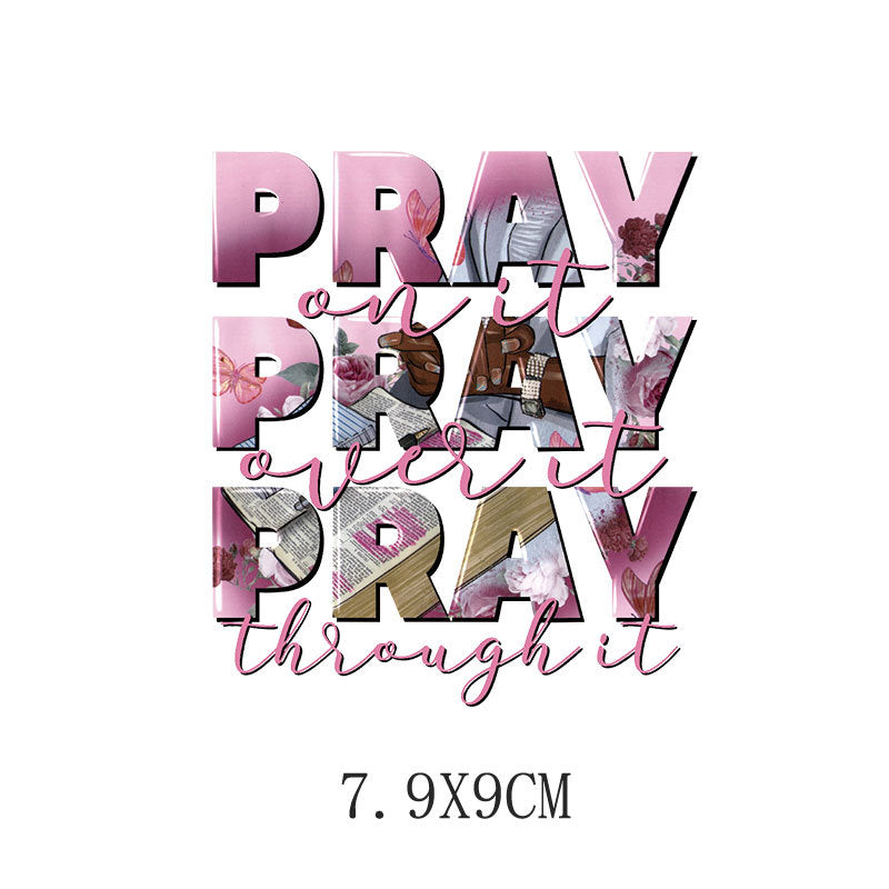 Wholesale 5pcs/pack Yellow sunflower letter heat transfer printing   UV DTF Ready to Press Transfers Wraps