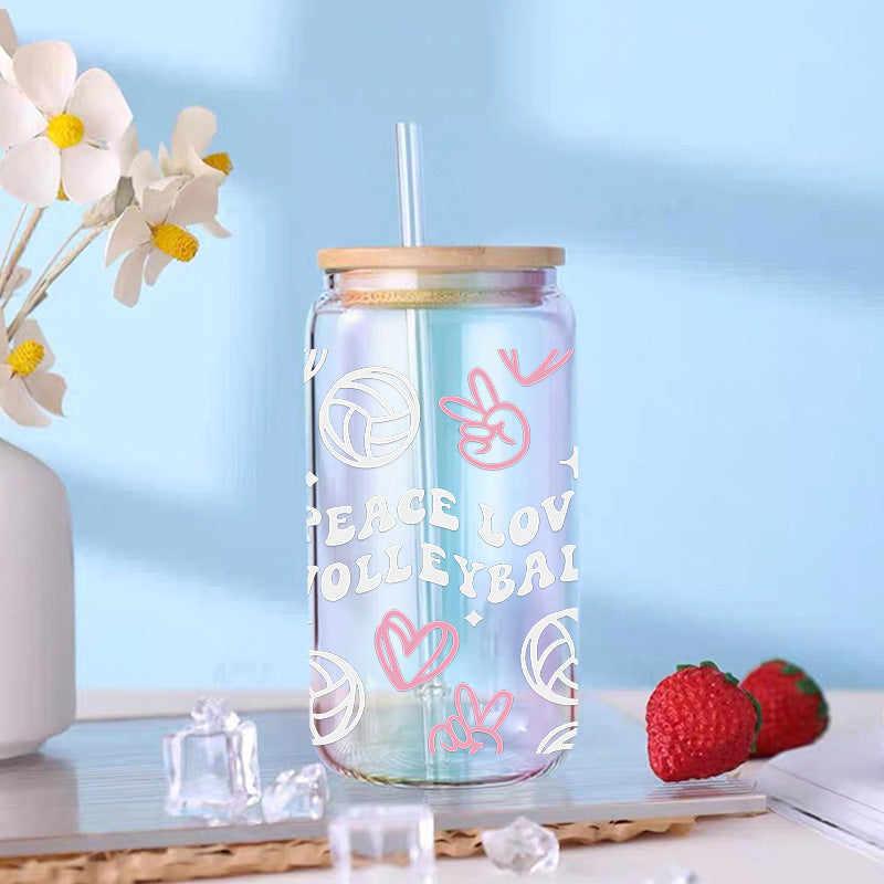 Wholesale Ball Sports Series 16oz Cup UV DTF Wraps