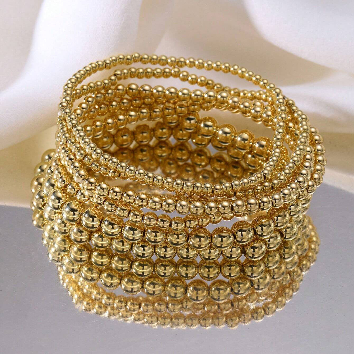 Wholesale Niche creative design temperament beaded bracelet set sweet and cool stacking jewelry