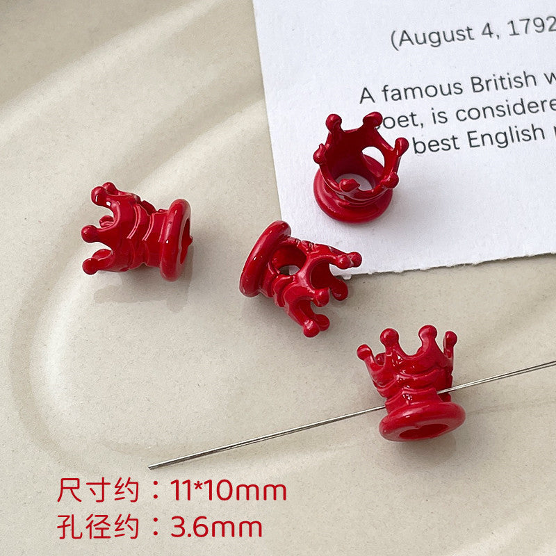 Wholesale 10pcs Dopamine Christmas Series Colorful Love Gift Box Beads