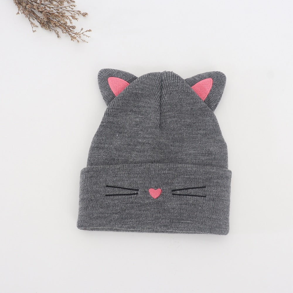 Wholesale 2-6 Year Old Children's Dinosaur Knitted Hat Plus Velvet and Thickened Cartoon Acrylic Wool Hat