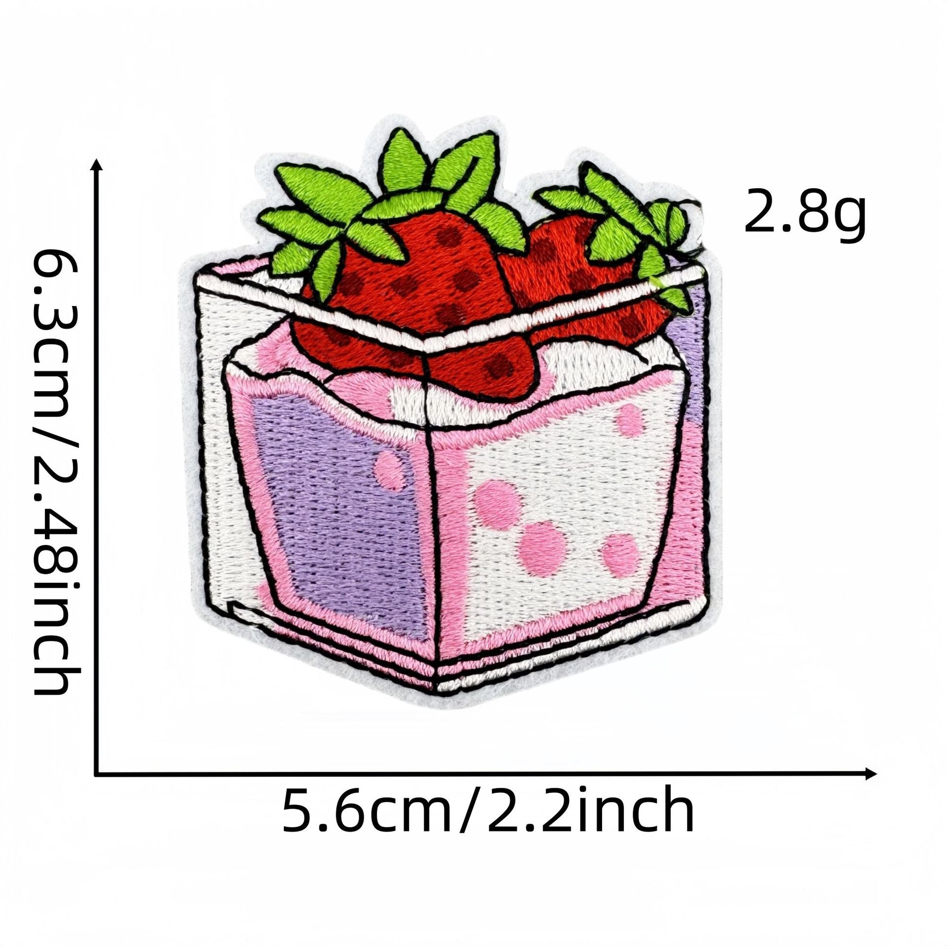Wholesale Cartoon Strawberry Embroidery Cloth Patch  Embroidery Patch Accessories
